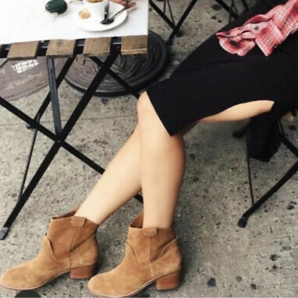 Dolce Vita Brown Suede Ankle Boots Booties - Picture 7 of 8
